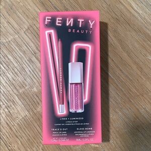NWT Limited Edition Set Fenty Beauty Lip Liner & Gloss Duo Riri + Grape Splash